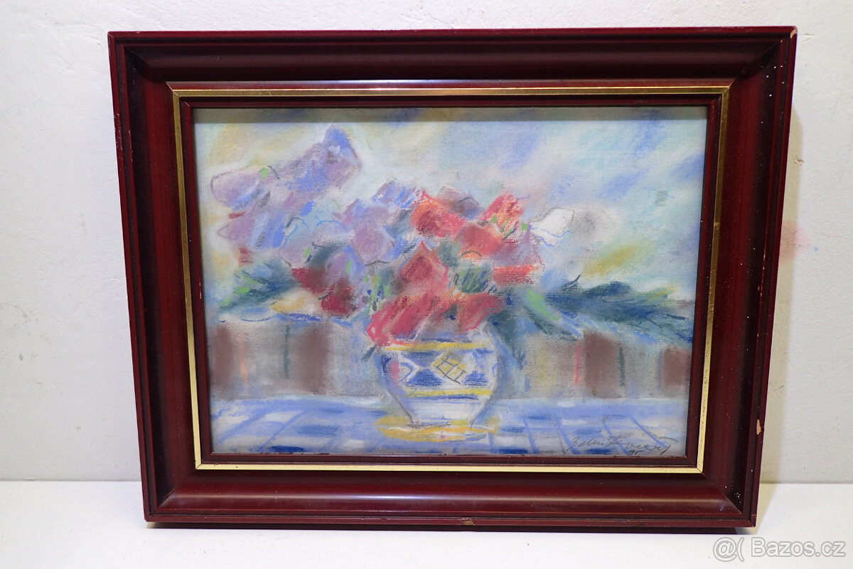 Veselý zd. - Hrachory - pastel - Obraz