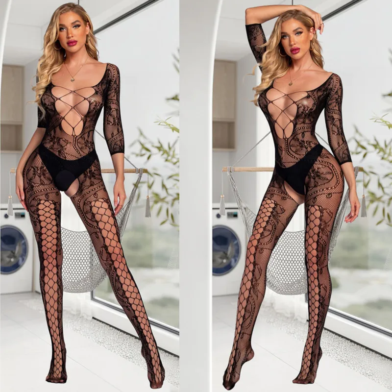 ♥️ Sexy dámské body punčochy černé síťované - nové ♥️