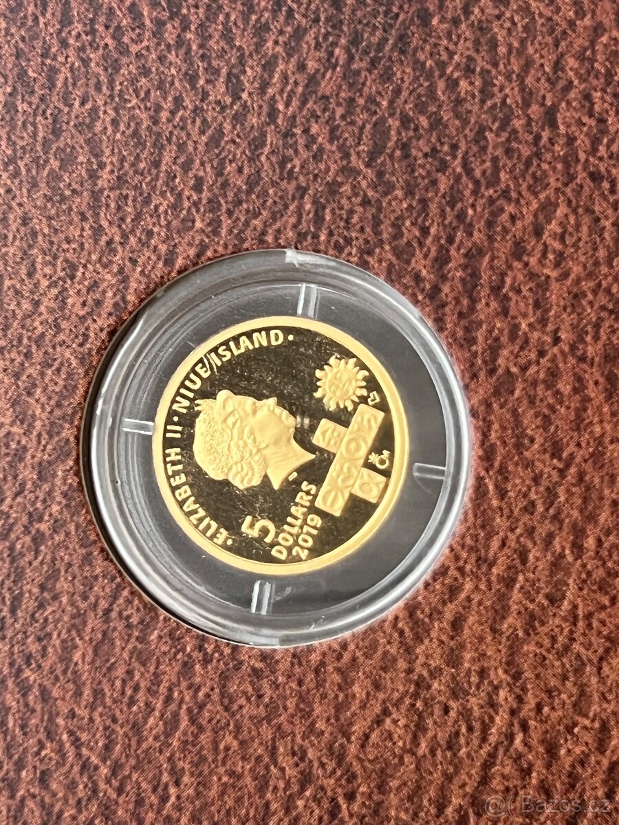 Zlato/ zlatá mince zlata Michal Sendivoj proof
