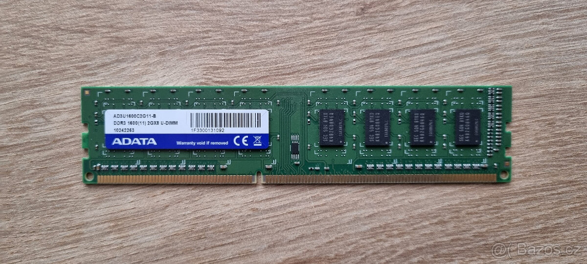 RAM ADATA 2GB DDR3 1600MHz CL11