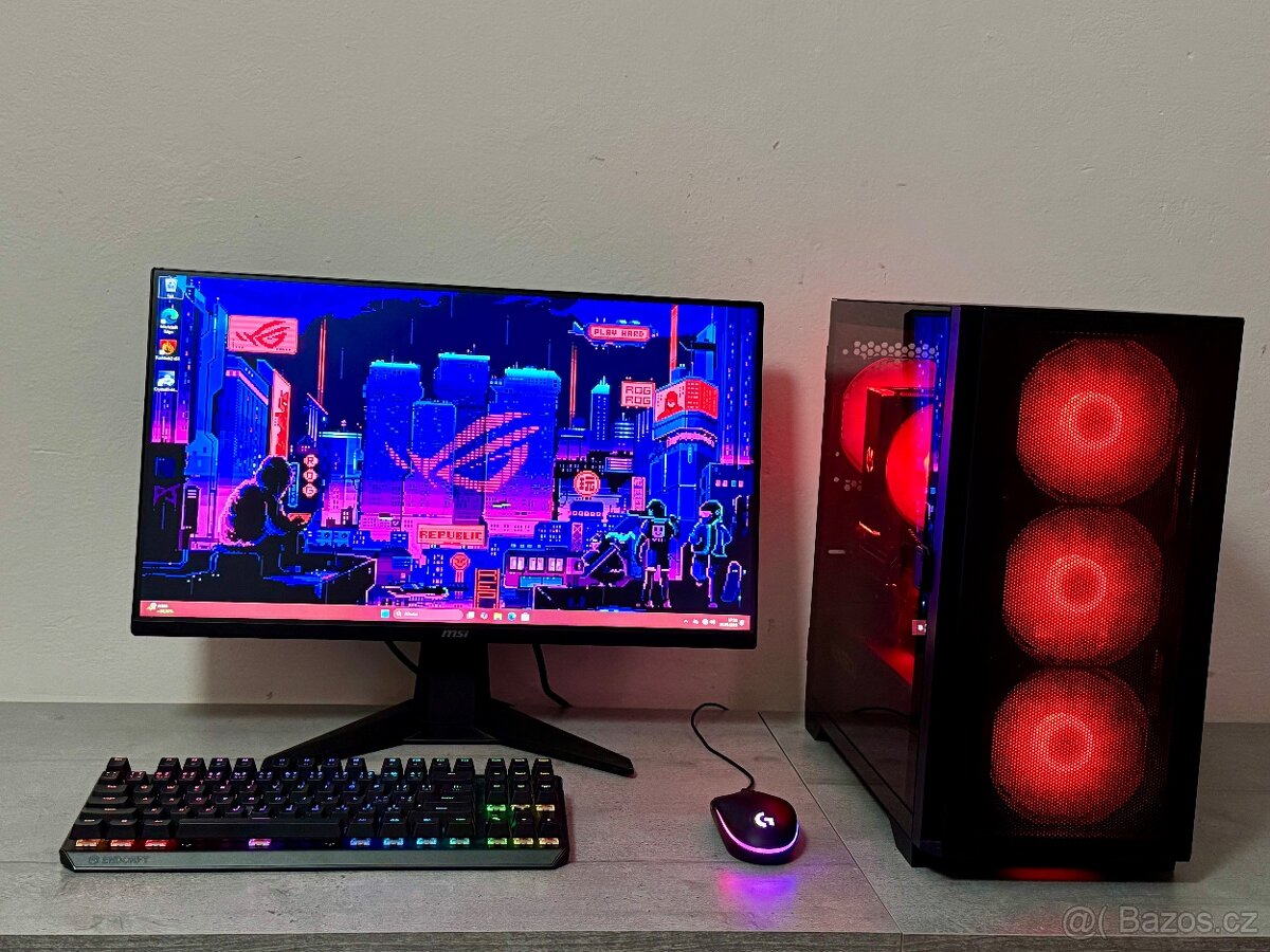 HERNÍ PC SESTAVA R5 3600/16GB RAM/RX 6600-XT/1TB SSD