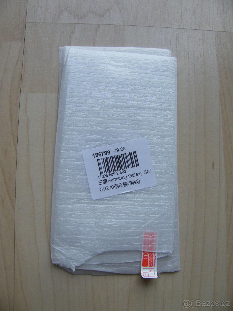 Ochranné tvrzené sklo na Samsung Galaxy S6