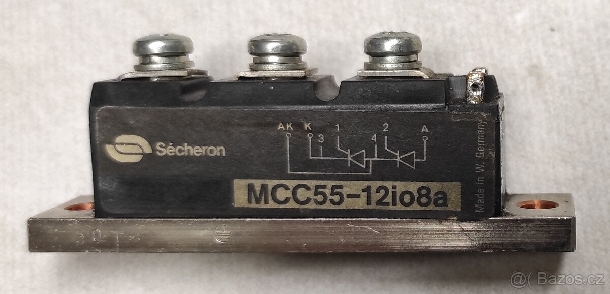 Tyristorový modul dvojitý 55 A