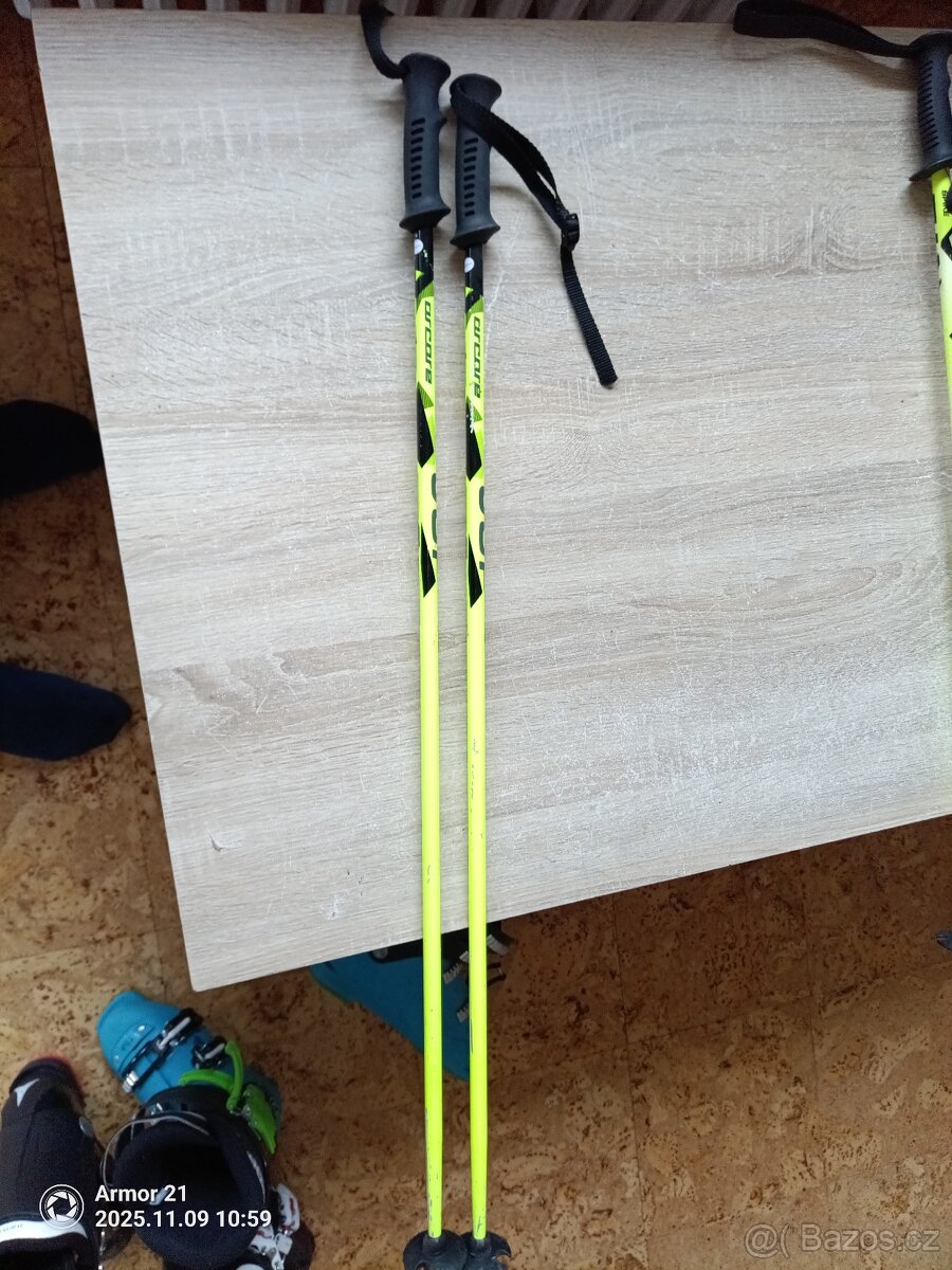 Hůlky na sjezdové lyžování 90,cm  100 cm.