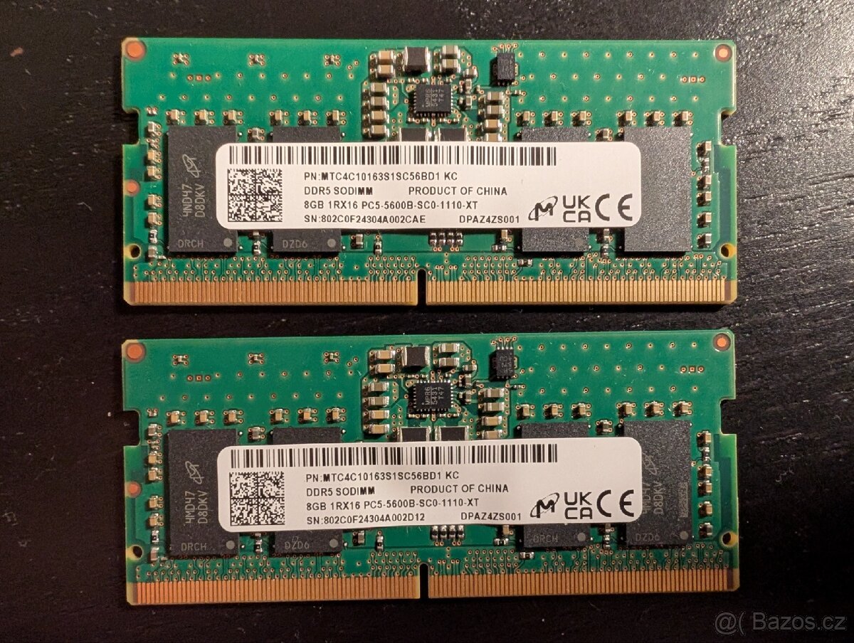 Paměť RAM DDR5 16GB