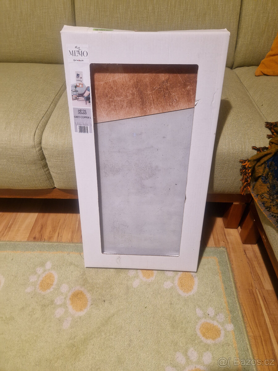 Magnetická tabule sklo 40x60 nová