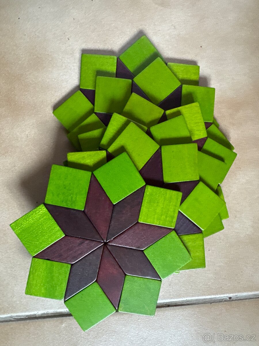 Vánoční dárek 6x NOVÝ dřevěný podtácek