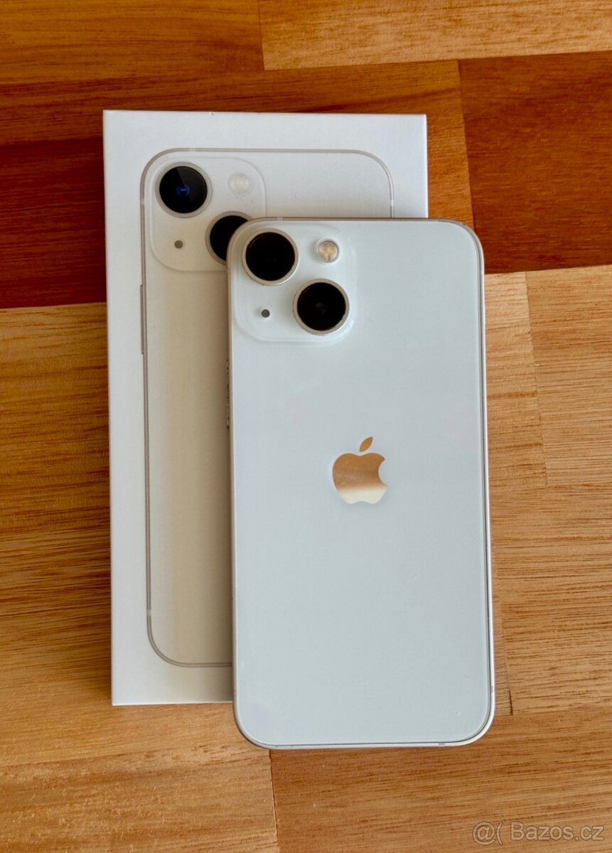 iPhone 13 Mini Starlight BATERIE 100% TOP