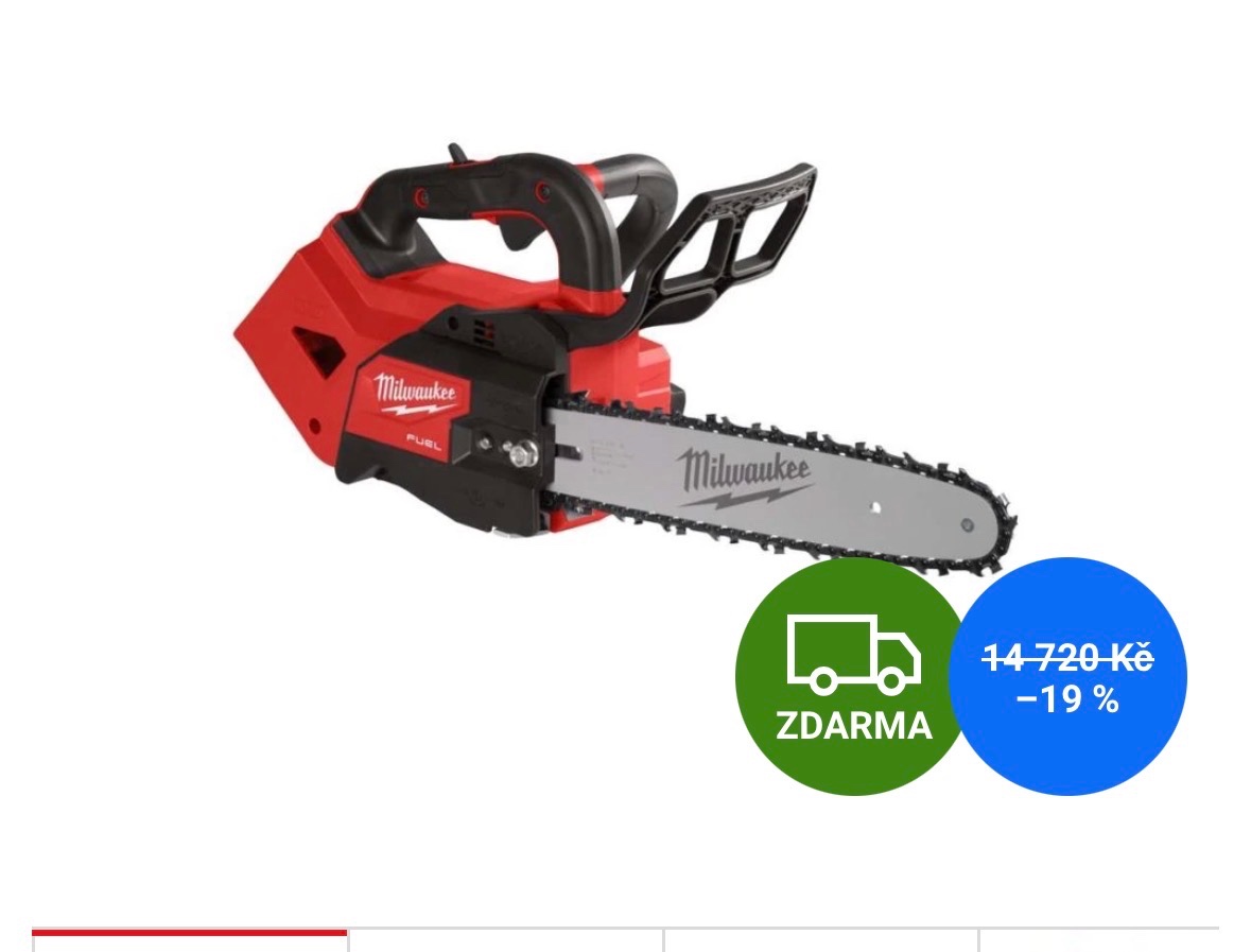 Milwaukee M18 řetězová pila