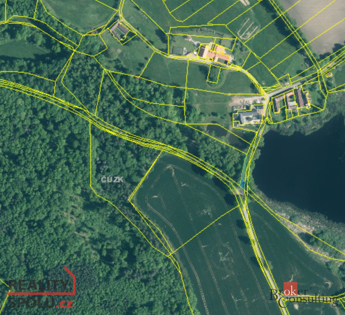 Prodej, pozemky/les, 36567 m2, Nová Ves u Protivína 1, 39811