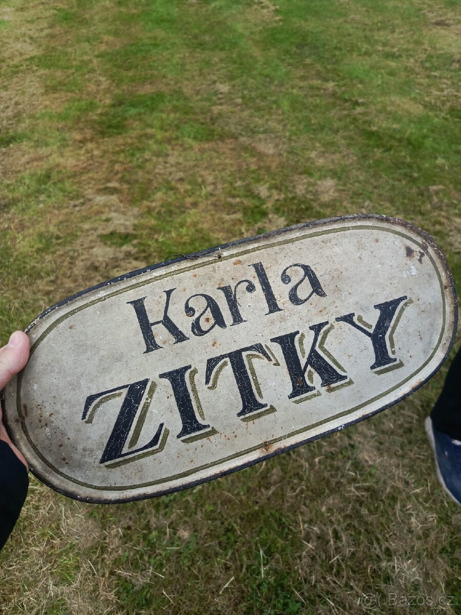 Cedule Karla zitky