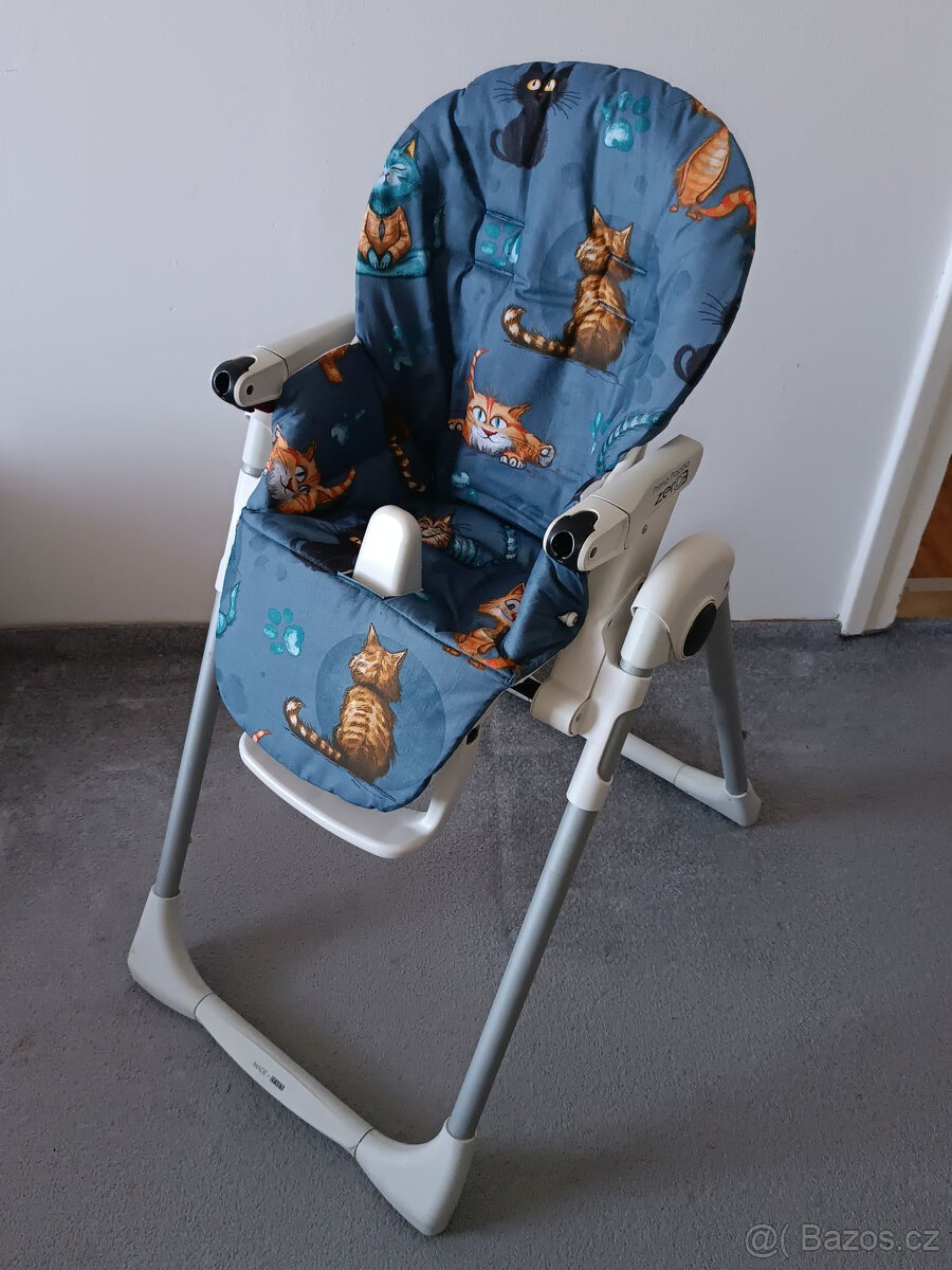 Nový bavlněný potah do jídelní židličky Zero 3 kočky