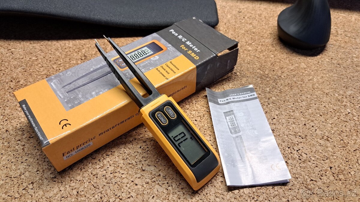 Pinzetový tester SMD součástek (R, C, diod) VA503