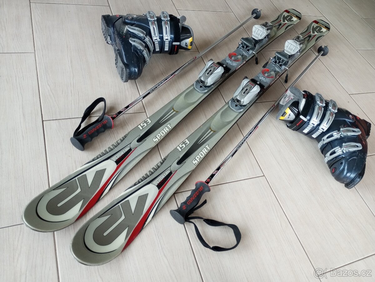 Lyže Fischer dětské 130cm a hůlky