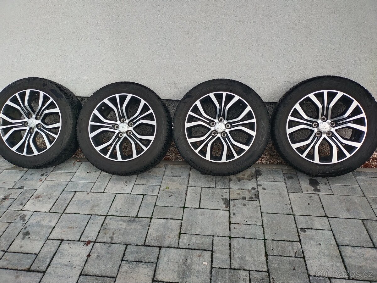 alu 5x114,3 Misubishi se zimními pneumatikami 225/55/18,
