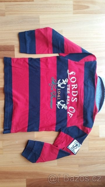 Triko dlouhý rukáv, jachtařský styl, Mayoral, vel.116 cm