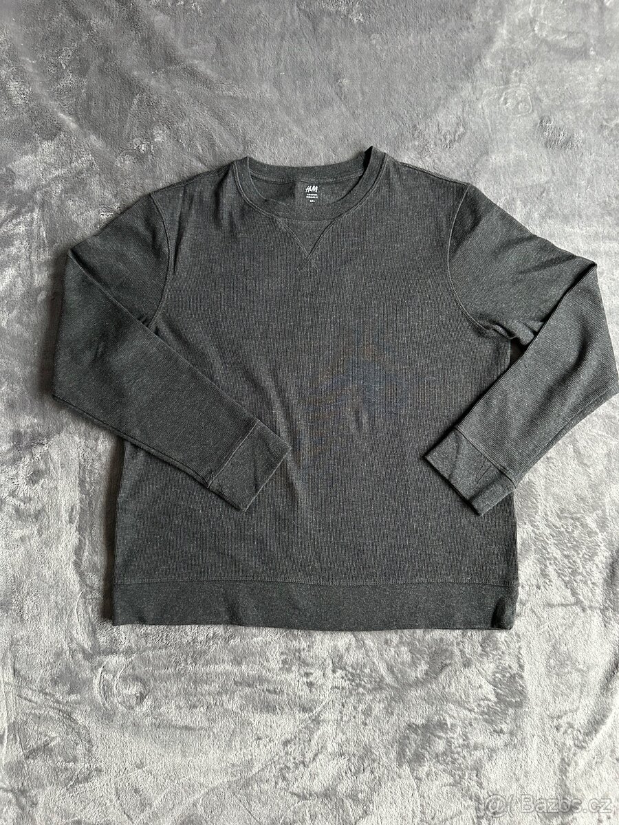 H&M svetr tmavě šedý vel. L