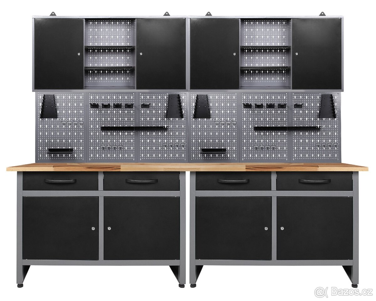 Dílenský ponk - pracovní stůl 240 cm