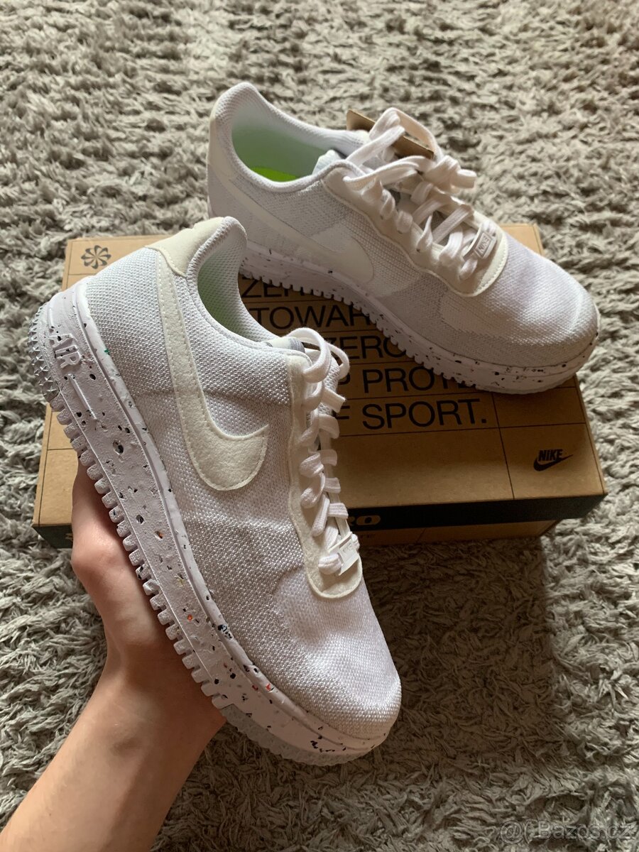 Nike Air Force 1 Low Crater Flyknit White