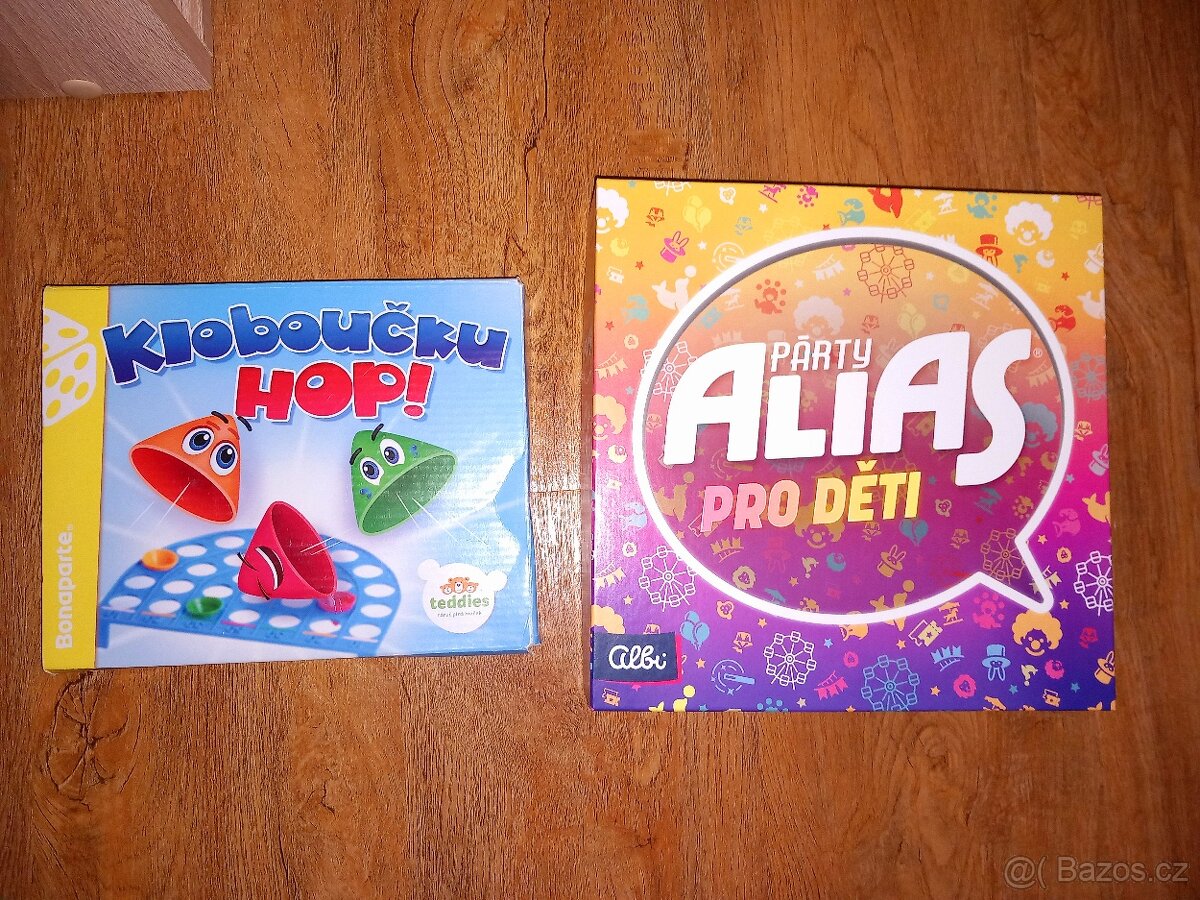 Alias párty pro deti,kloboucku hop