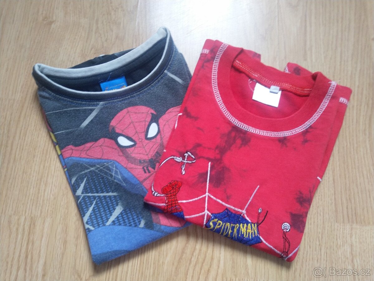 CHLAPECKÁ TRIČKA SPIDERMAN 2 KUSY vel.122