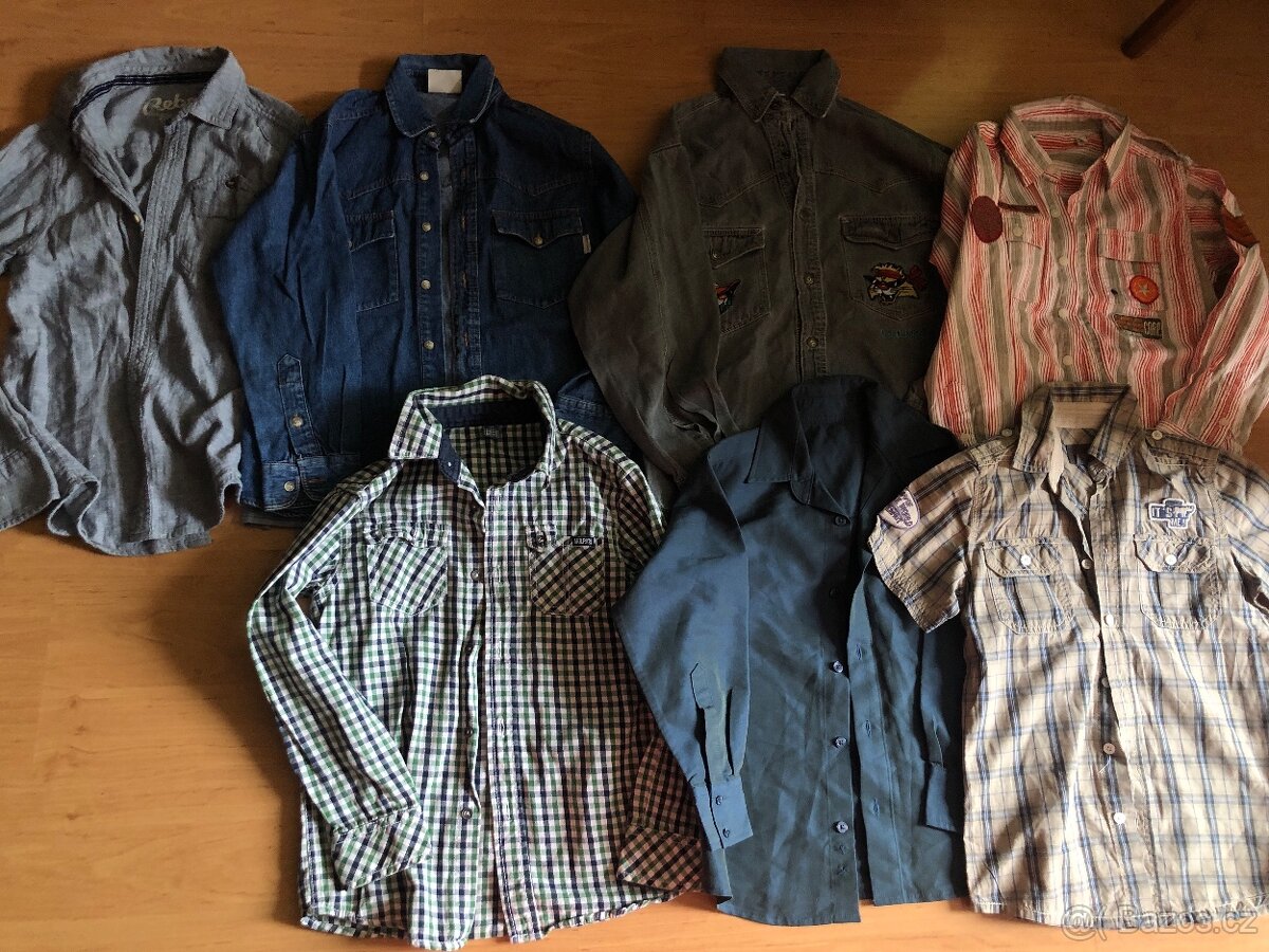 chlapecké košile vel. 116-146