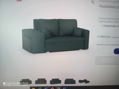Skoro nepoužitá rozkládací sedačka