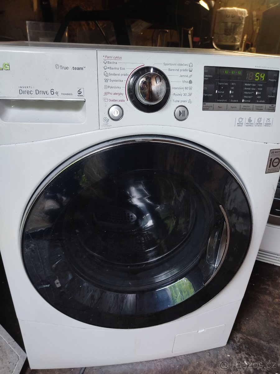 parní pračka LG direct drive,slim/od zdi 45cm,6 kg,A+++