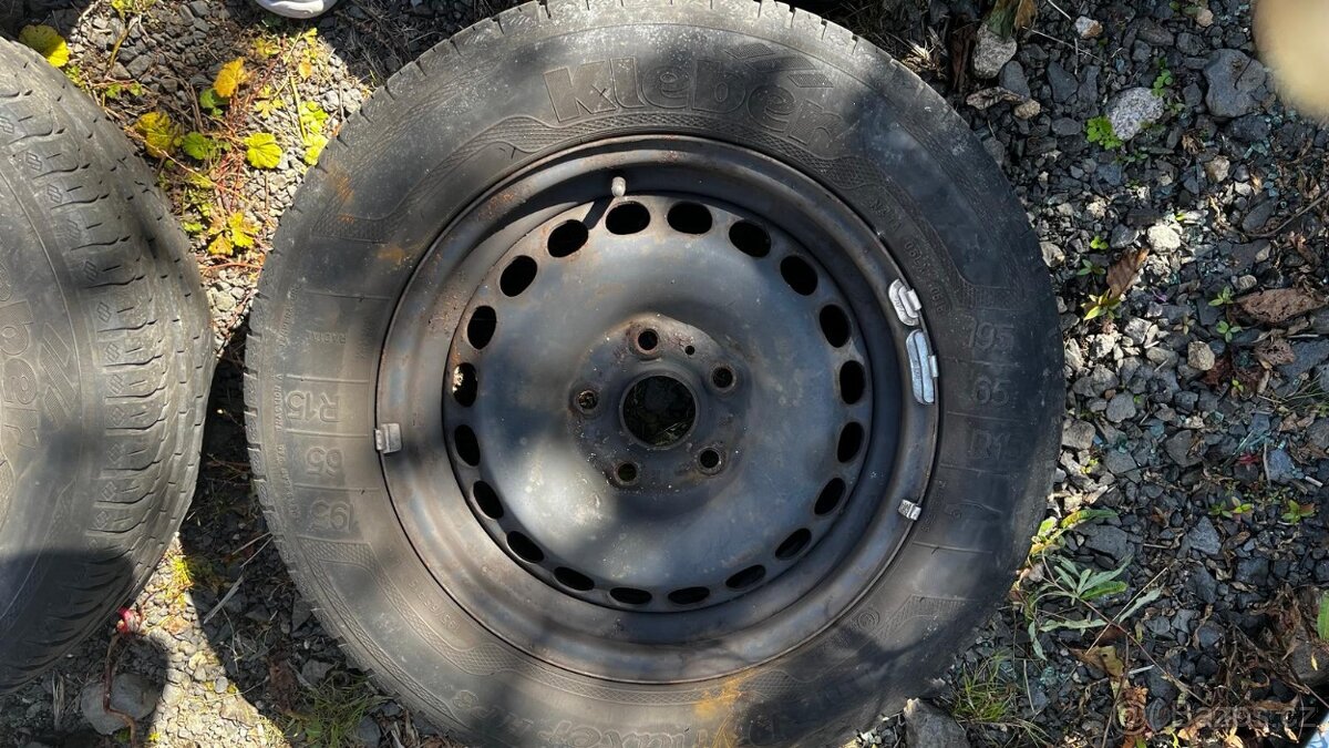 Disky 5×112 15"  letní pneumatiky  kleber 195/65R15 DOT 051