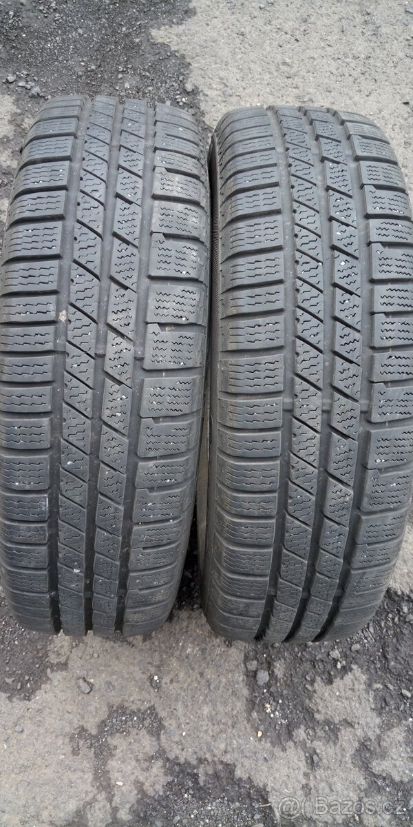 PRODÁM 2 KUSY POUŽITÉ ZIMNÍ PNEU CONTINENTAL 175/65/15