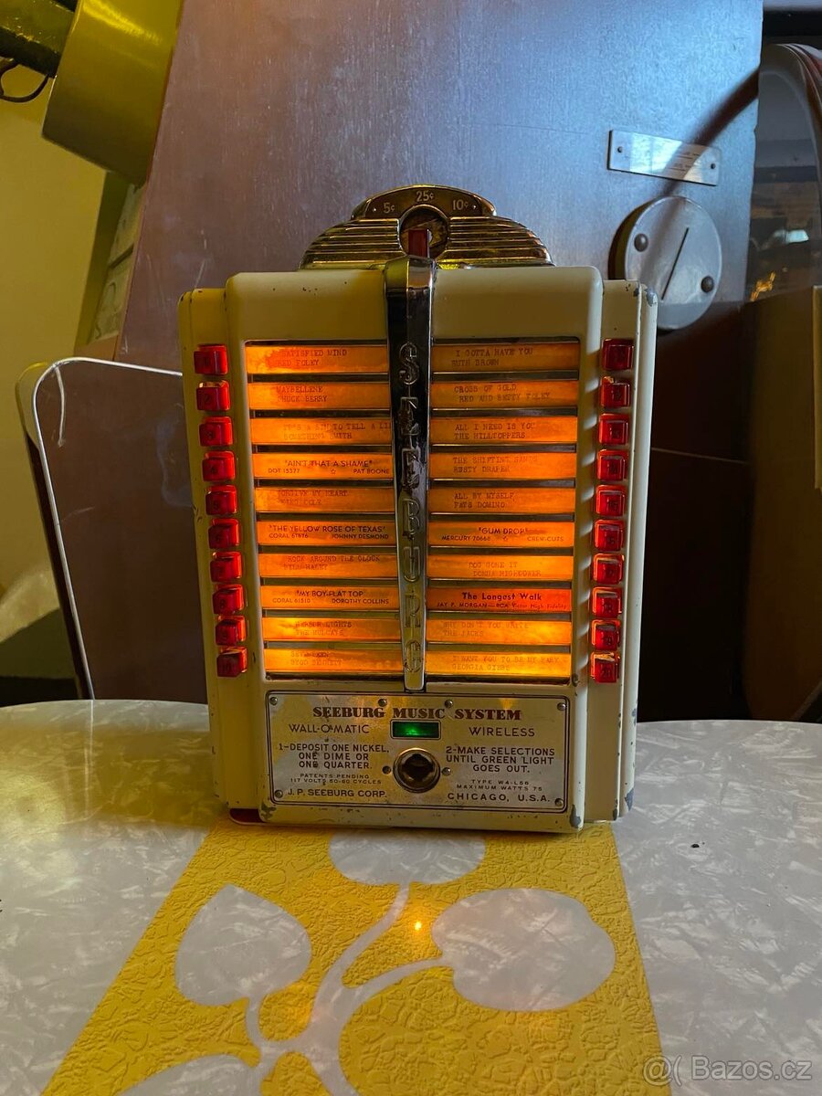 Wallbox Seeburg - Jukebox Seeburg Trashcan