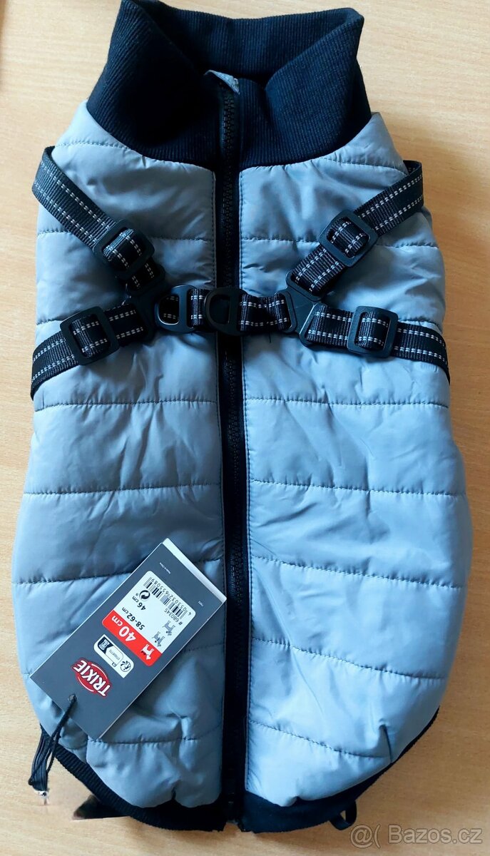 Bunda s postrojem S 40 cm šedá