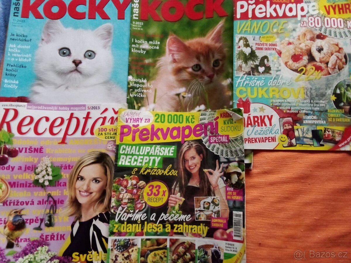 Časopisy nové i z předešlých let