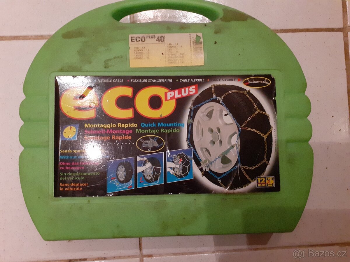 Sněhové řetězy zelené