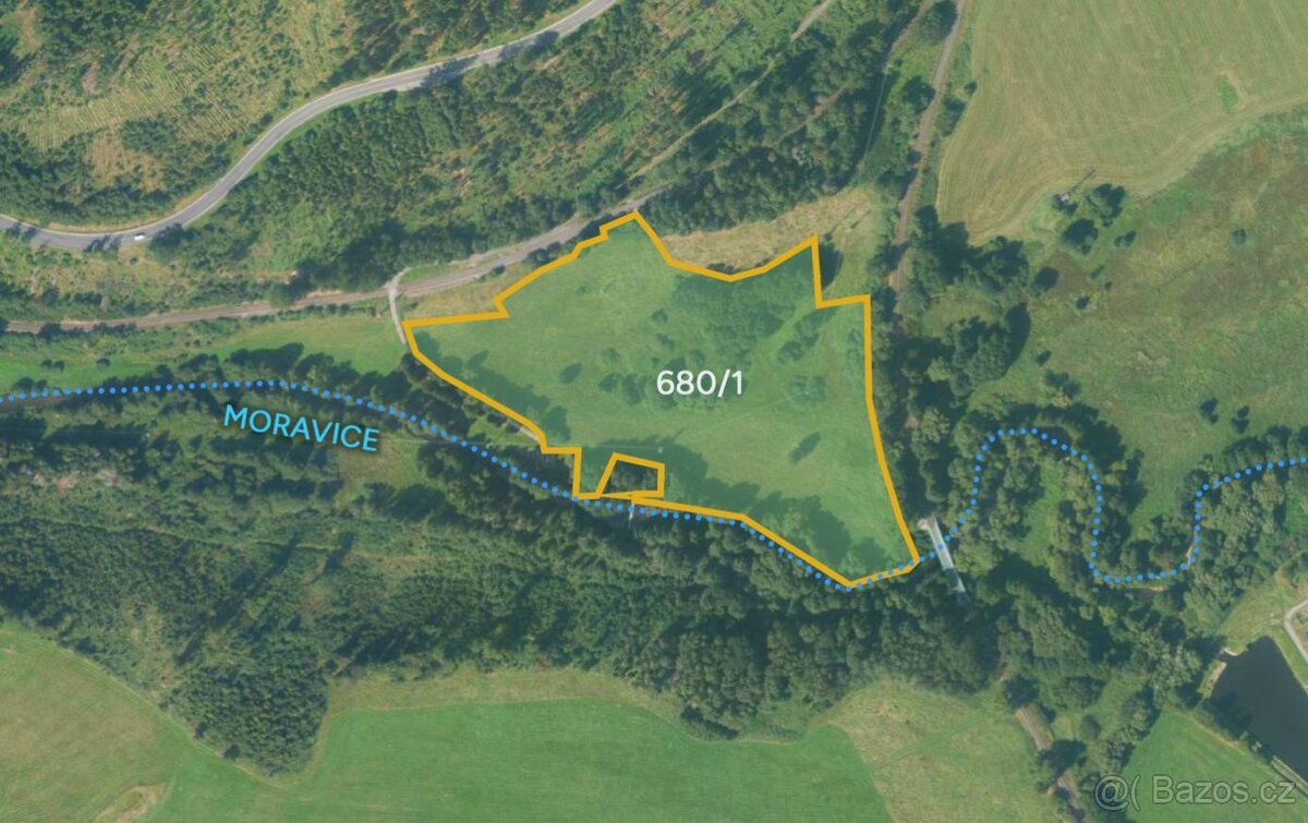 Louka, prodej, Valšov, Bruntál