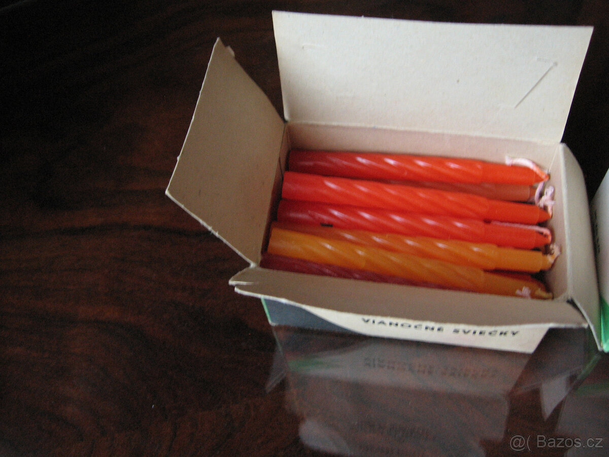 RETRO vánoční ozdoby-SVÍČKY