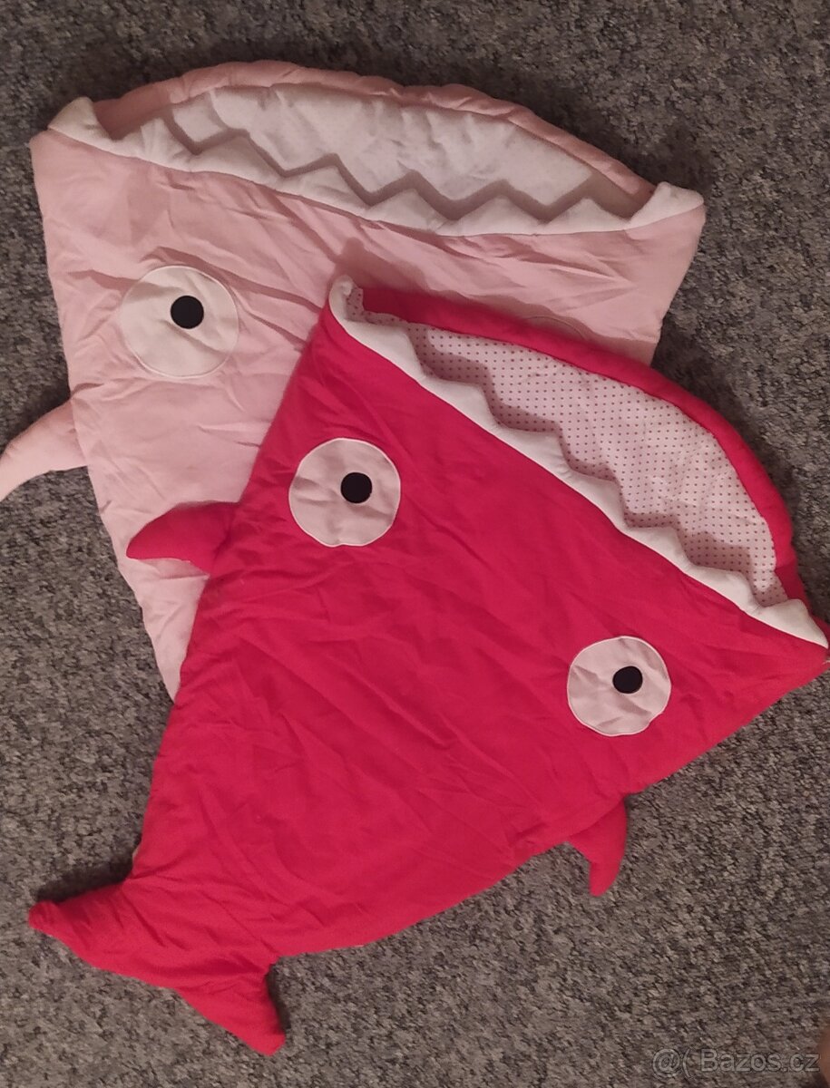 Fusak/spací pytel pro miminko ve tvaru ryby