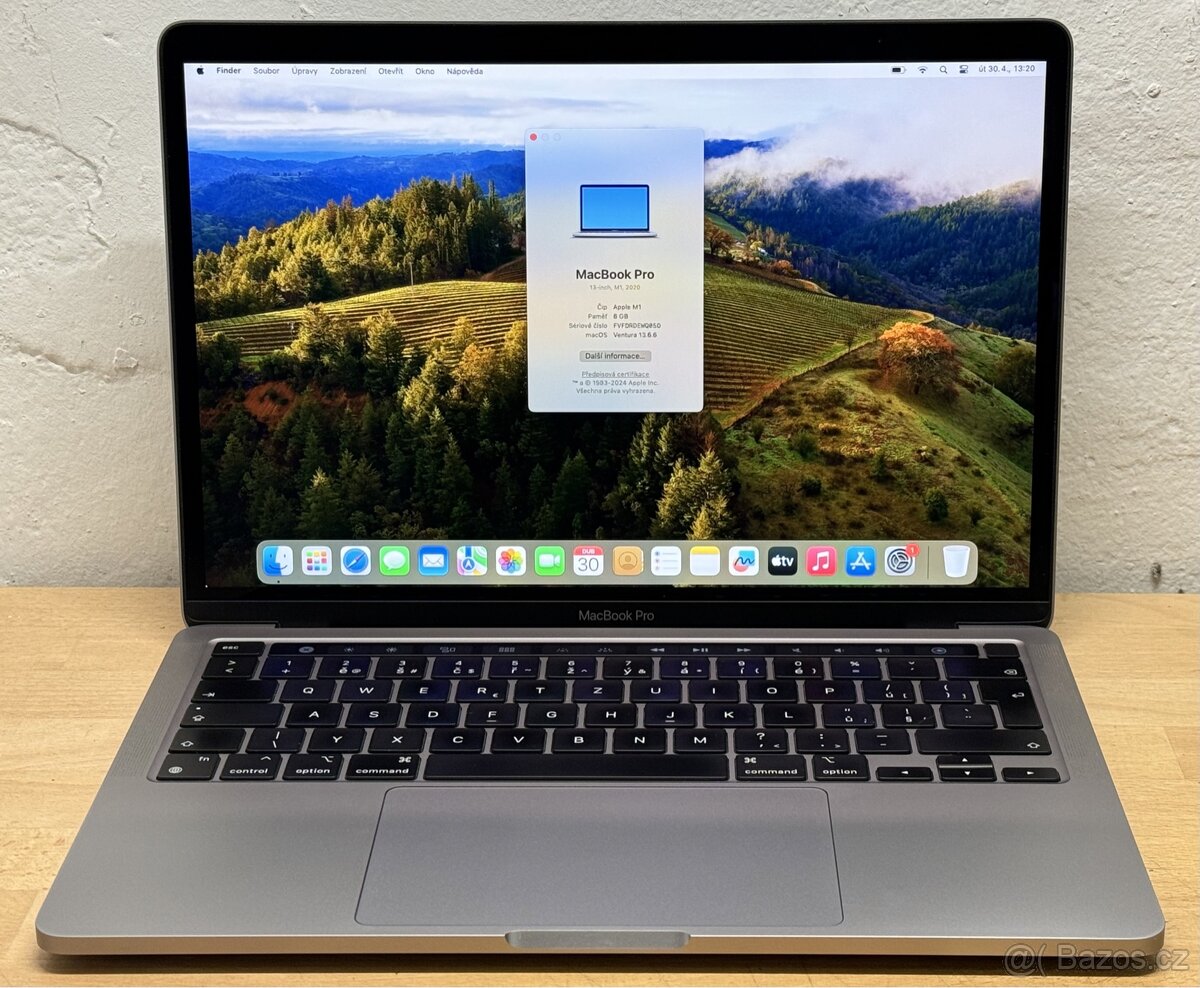 MacBook Pro M1 13” 2020 /8GB RAM/Apple M1/256GB SSD/ Záruka