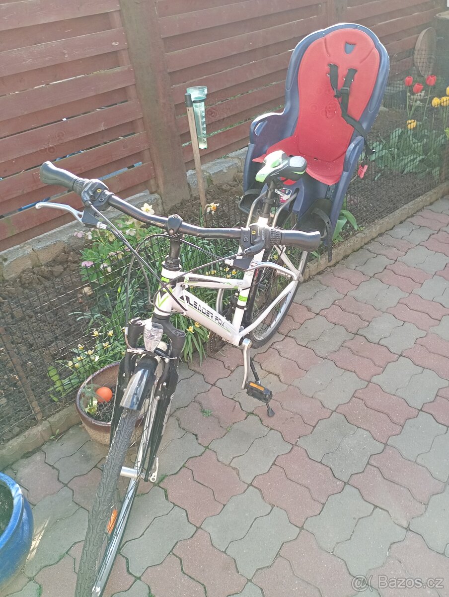 Dámské kolo s dětskou sedačkou