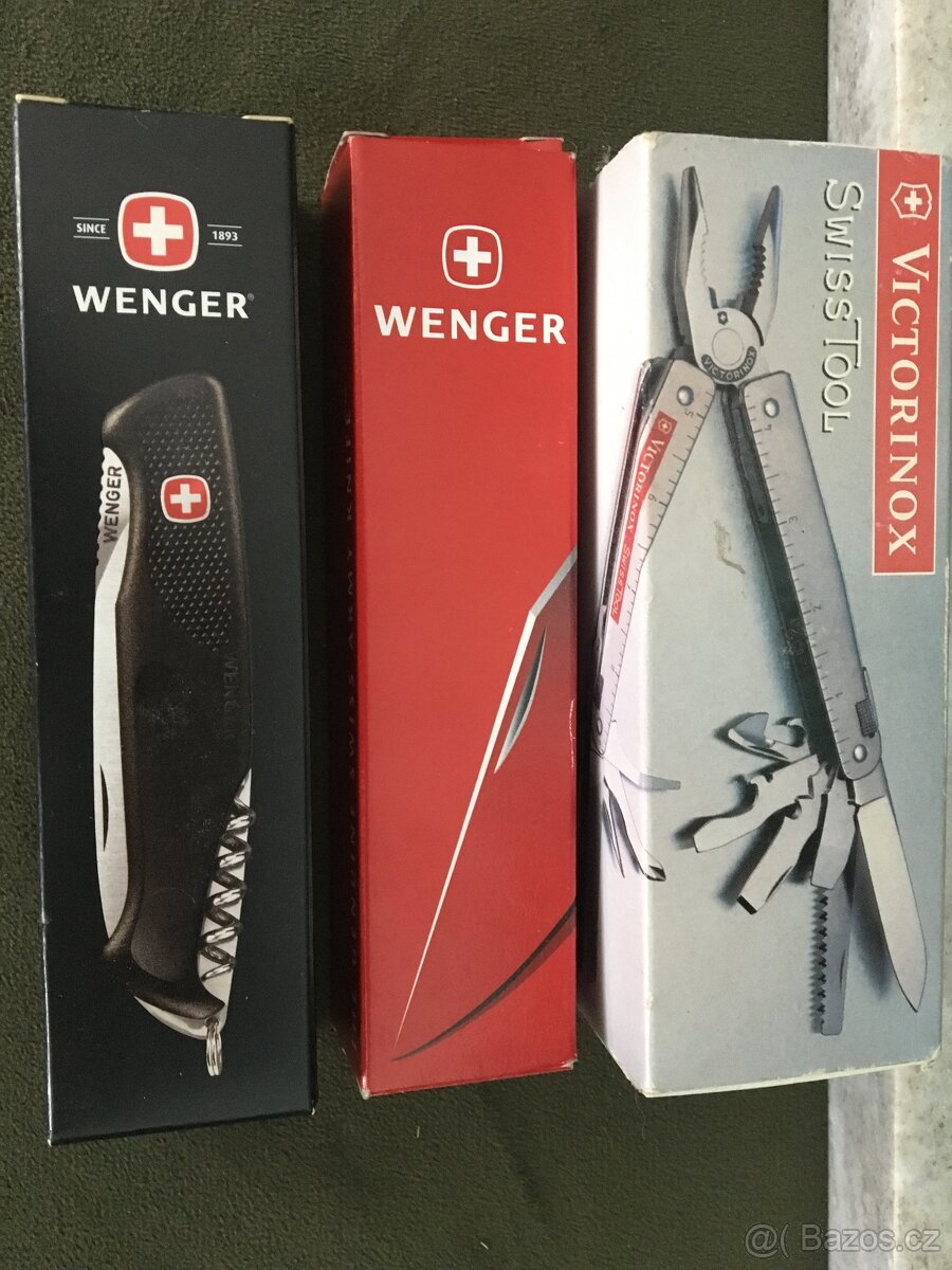 Krabičky na nože Wenger model Ranger, Victorinox, top stav