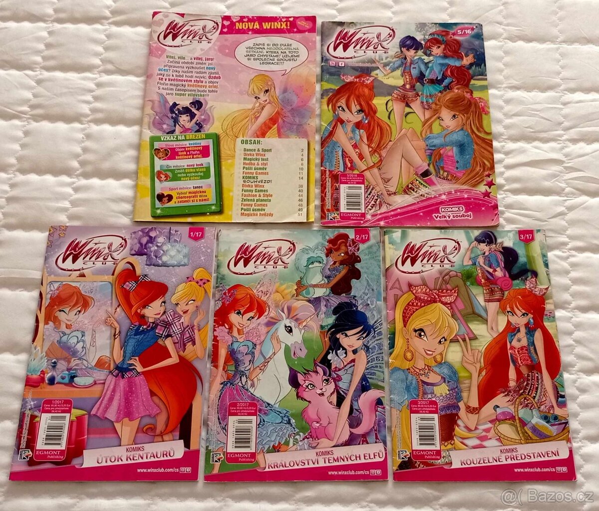 5 x starší časopisy Winx club