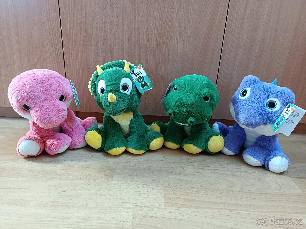 Plyšoví dinosauři - noví s visačkou