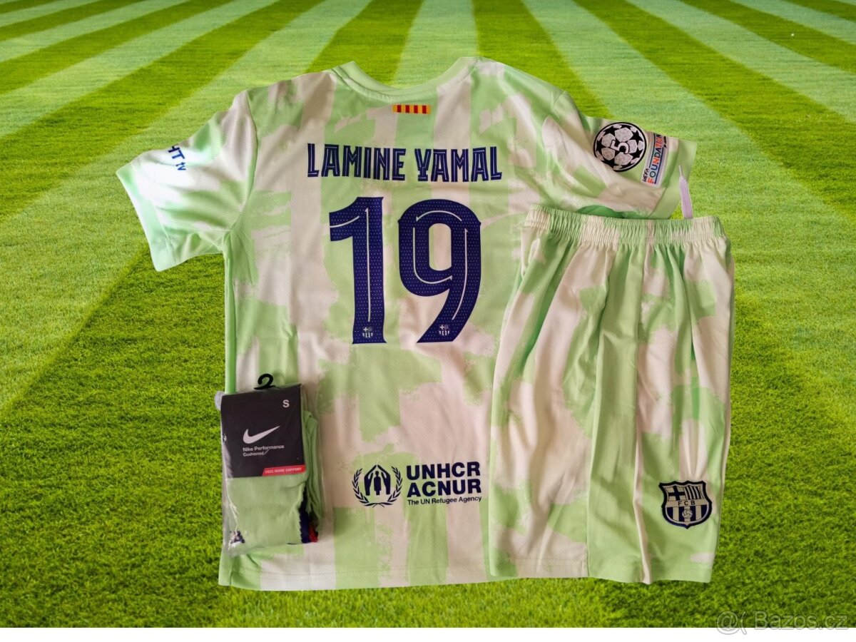 dres Yamal FC BARCELONA 24/25 zelený