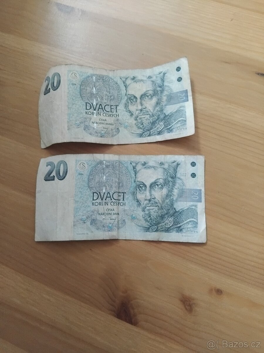 20 Kč bankovky