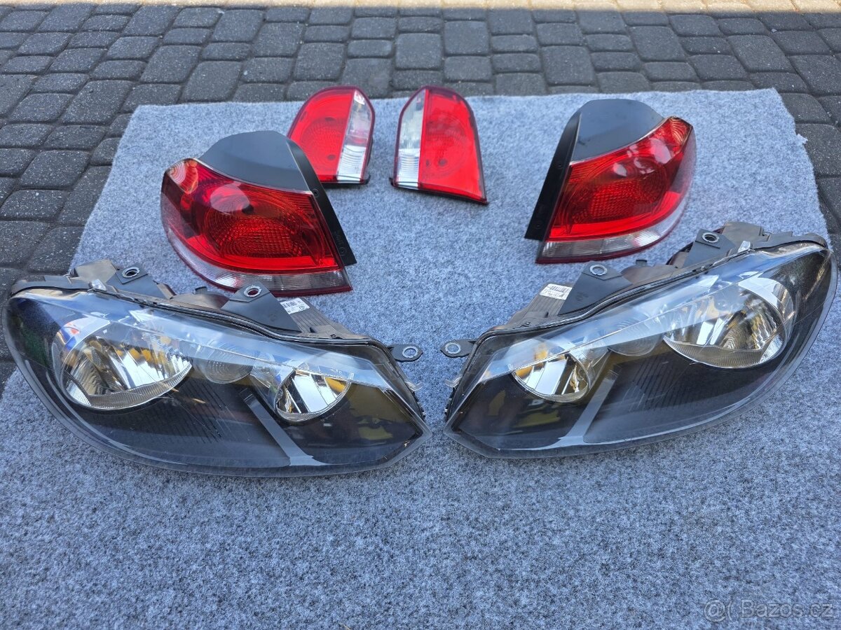 Světla přední a zadní VW Golf 6 2008-2012