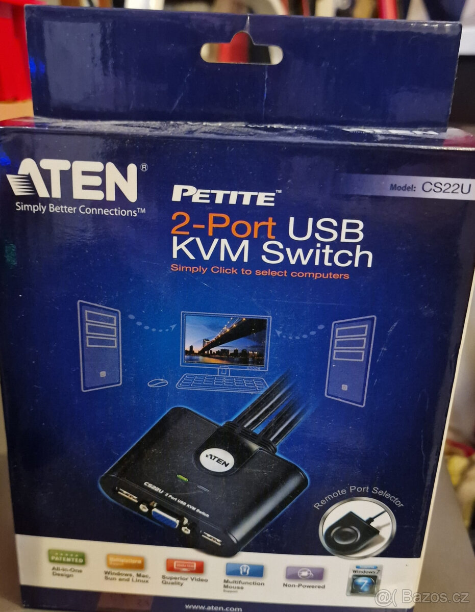 Aten KVM přepínač CS22U