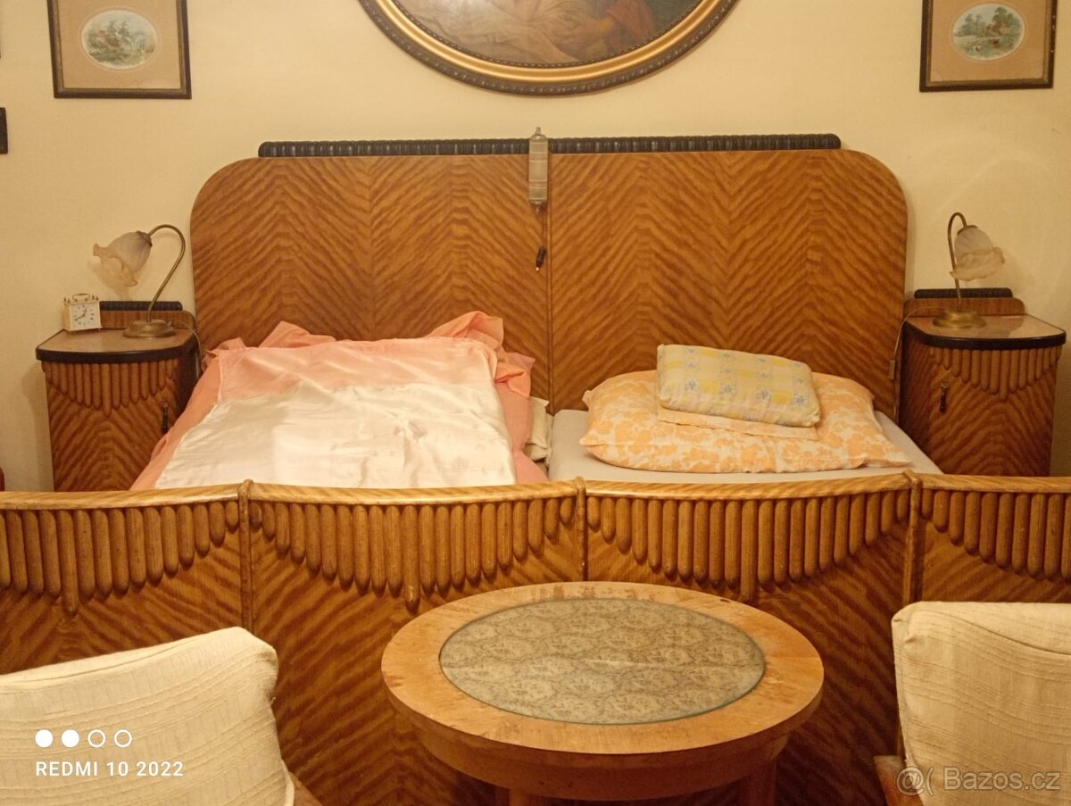 Ložnice z první republiky originál Art deco