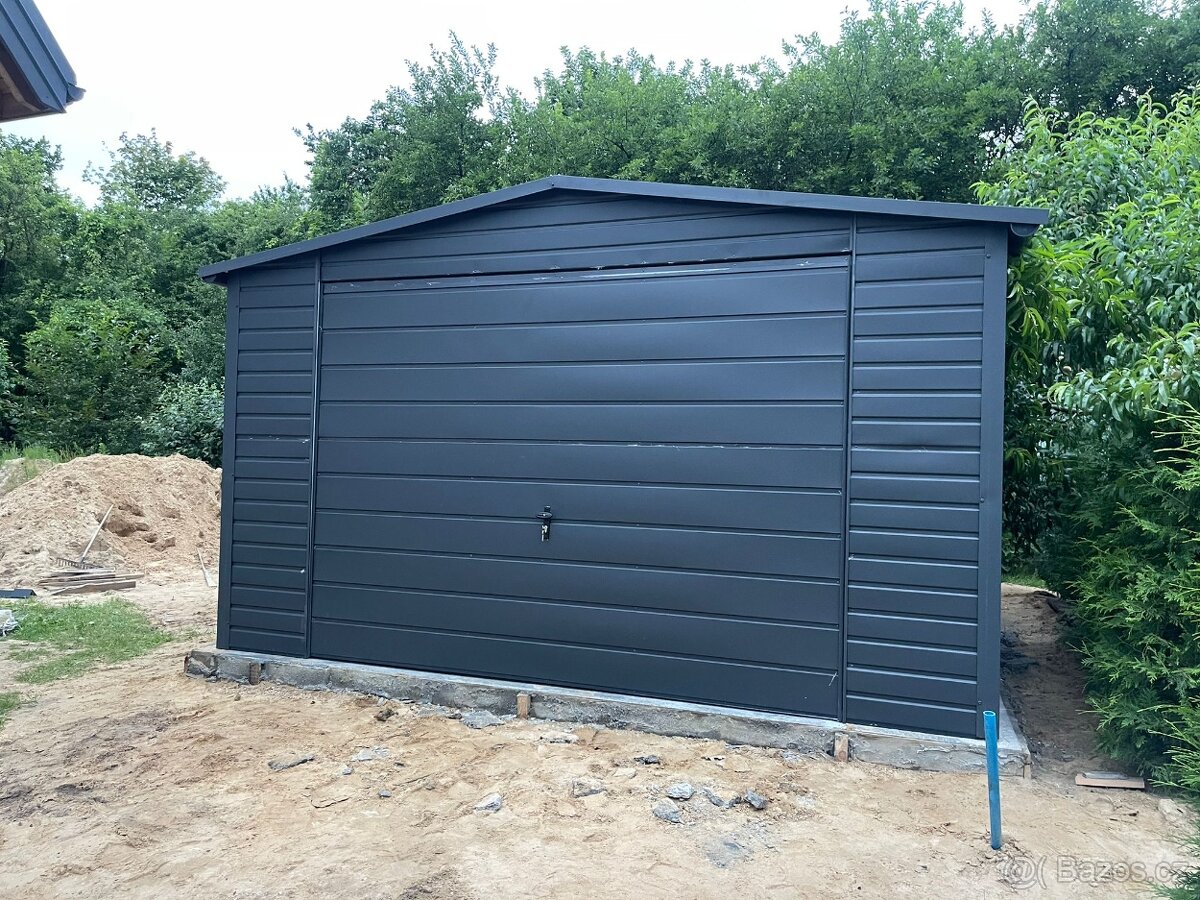 Plechová garáž 4x5 m