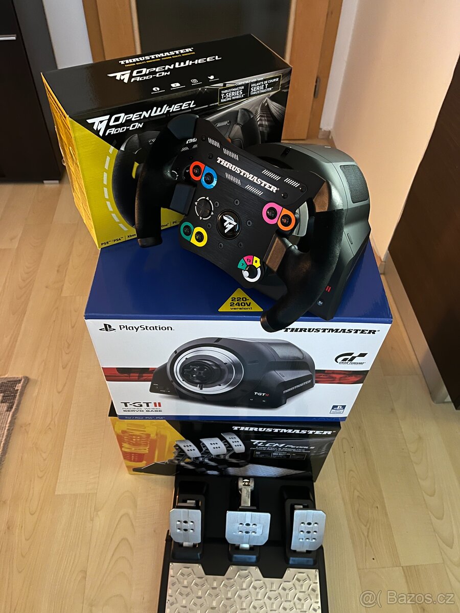 Thrustmaster T-GT II + TLCM pedály + Open Wheel –záruka
