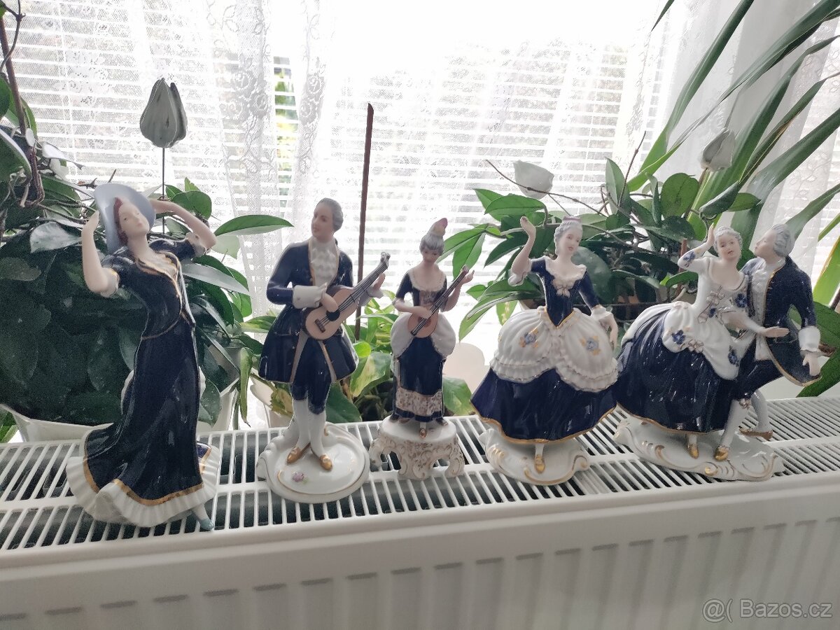 Porcelán soška dux Československo